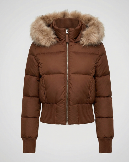Cropped Gefütterte Winterjacke | R&B