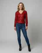 Glitzer Pailletten Top Damen | R&B