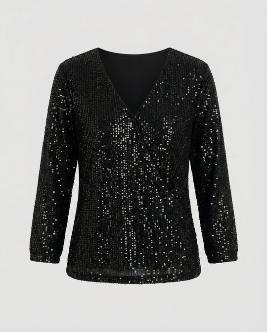 Glitzer Pailletten Top Damen | R&B