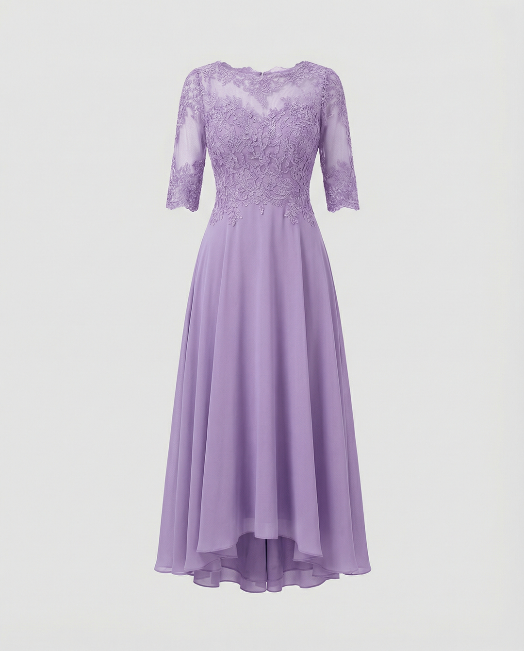 Festliches Maxikleid mit Spitzenbesatz für Damen | R&B