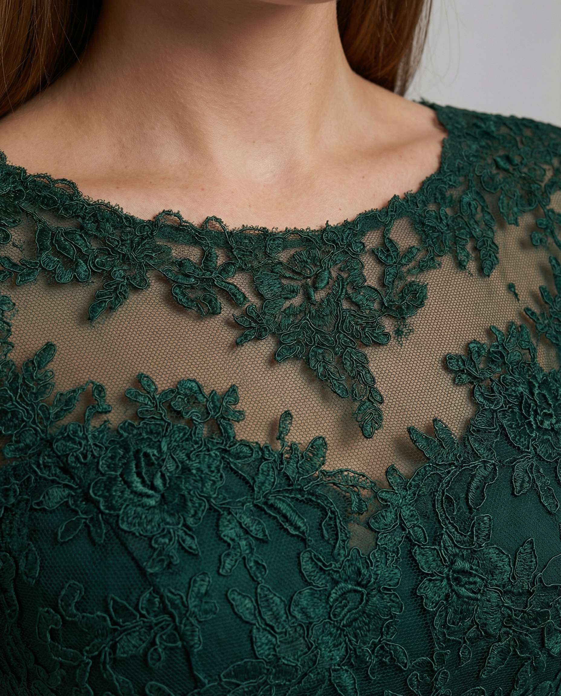 Festliches Maxikleid mit Spitzenbesatz für Damen | R&B