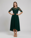 Festliches Maxikleid mit Spitzenbesatz für Damen | R&B