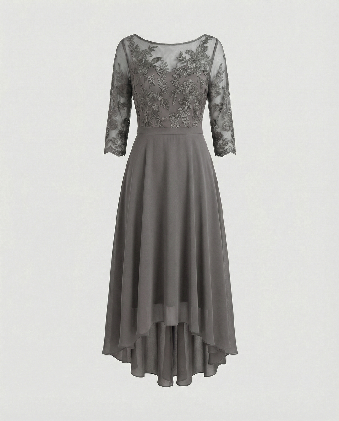 Festliches Maxikleid mit Spitzenbesatz für Damen | R&B