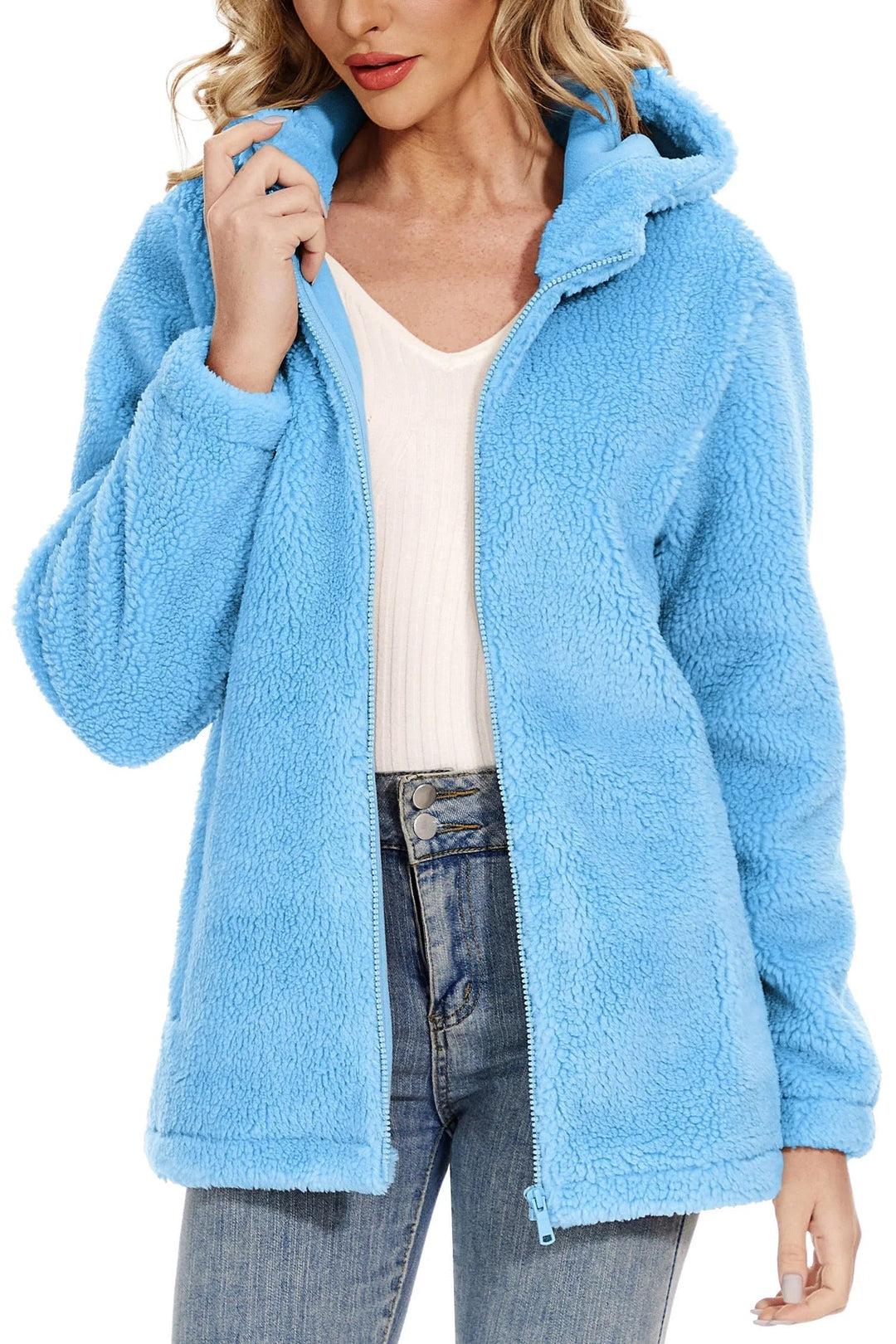 R&B | Fleecejacke für Frauen mit Kapuze