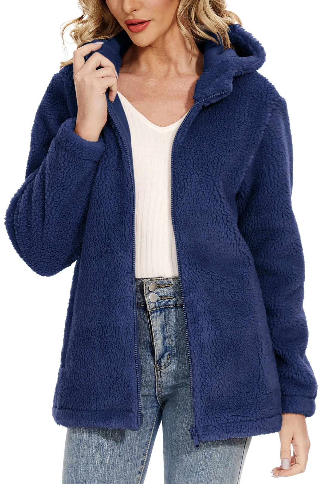 R&B | Fleecejacke für Frauen mit Kapuze