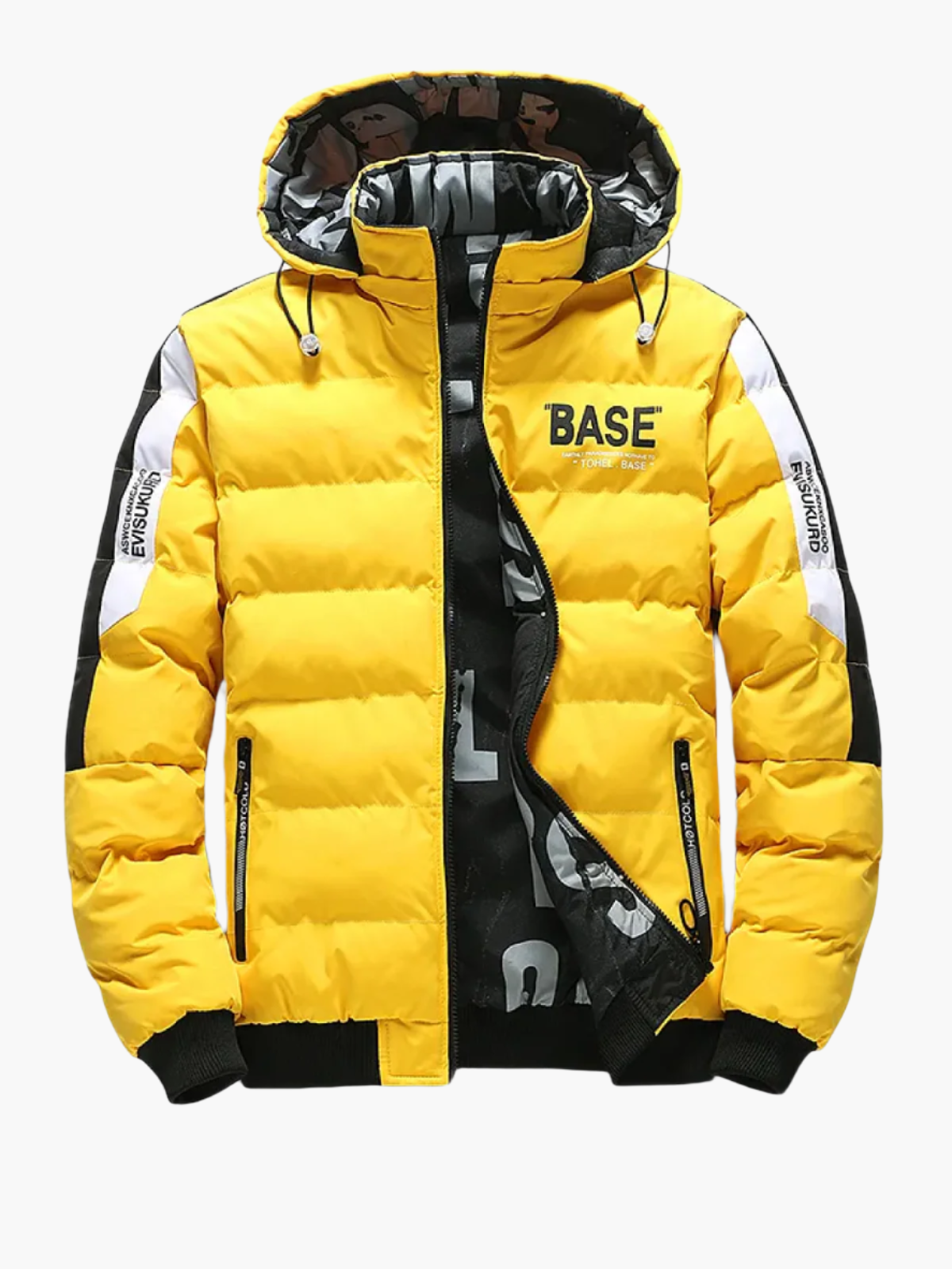 R&B | Winter Steppjacke Urban Streetstyle Kapuze - Modische Outdoorjacke für Alltag & Freizeit