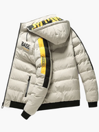 R&B | Winter Steppjacke Urban Streetstyle Kapuze - Modische Outdoorjacke für Alltag & Freizeit