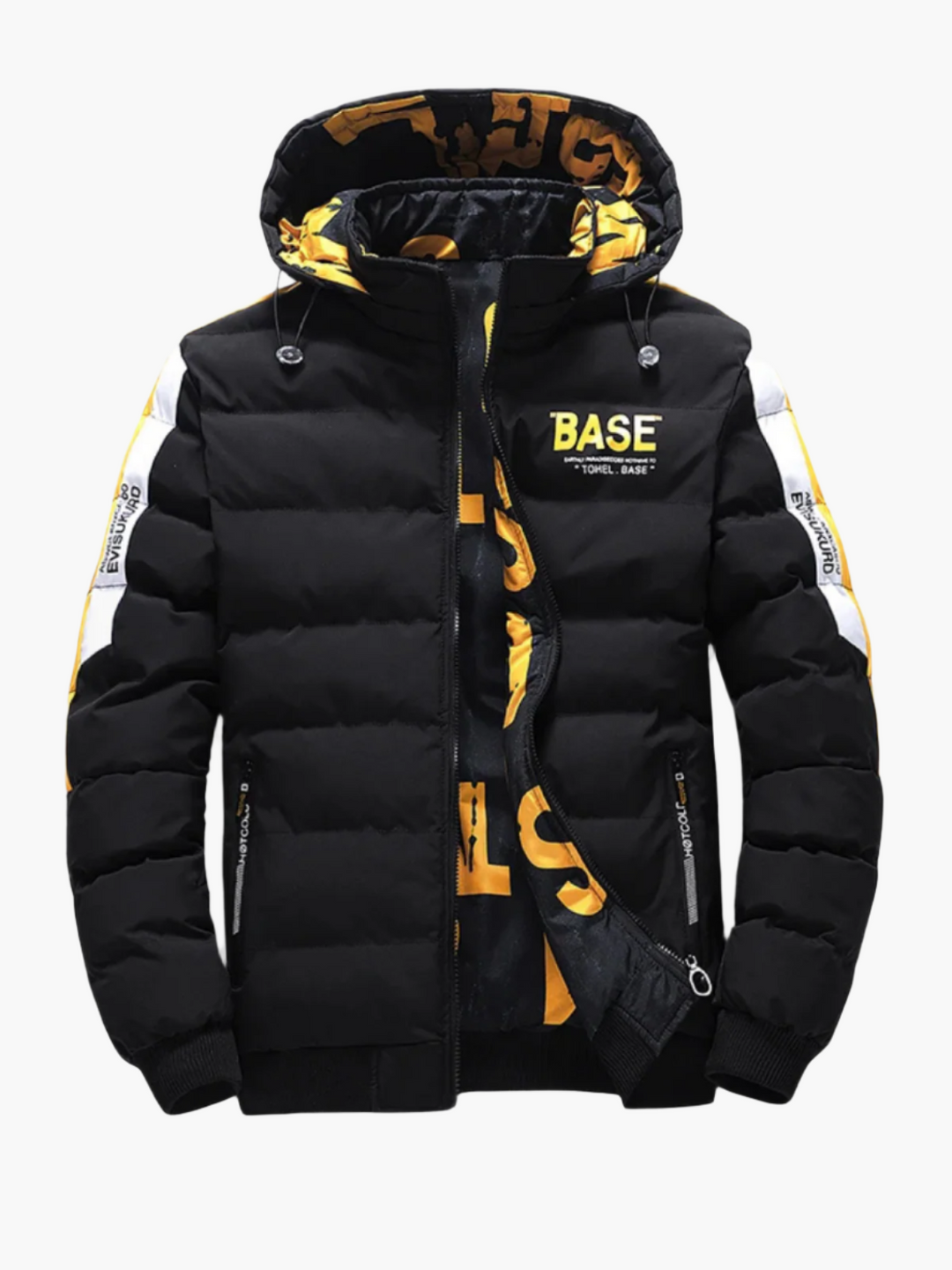 R&B | Winter Steppjacke Urban Streetstyle Kapuze - Modische Outdoorjacke für Alltag & Freizeit