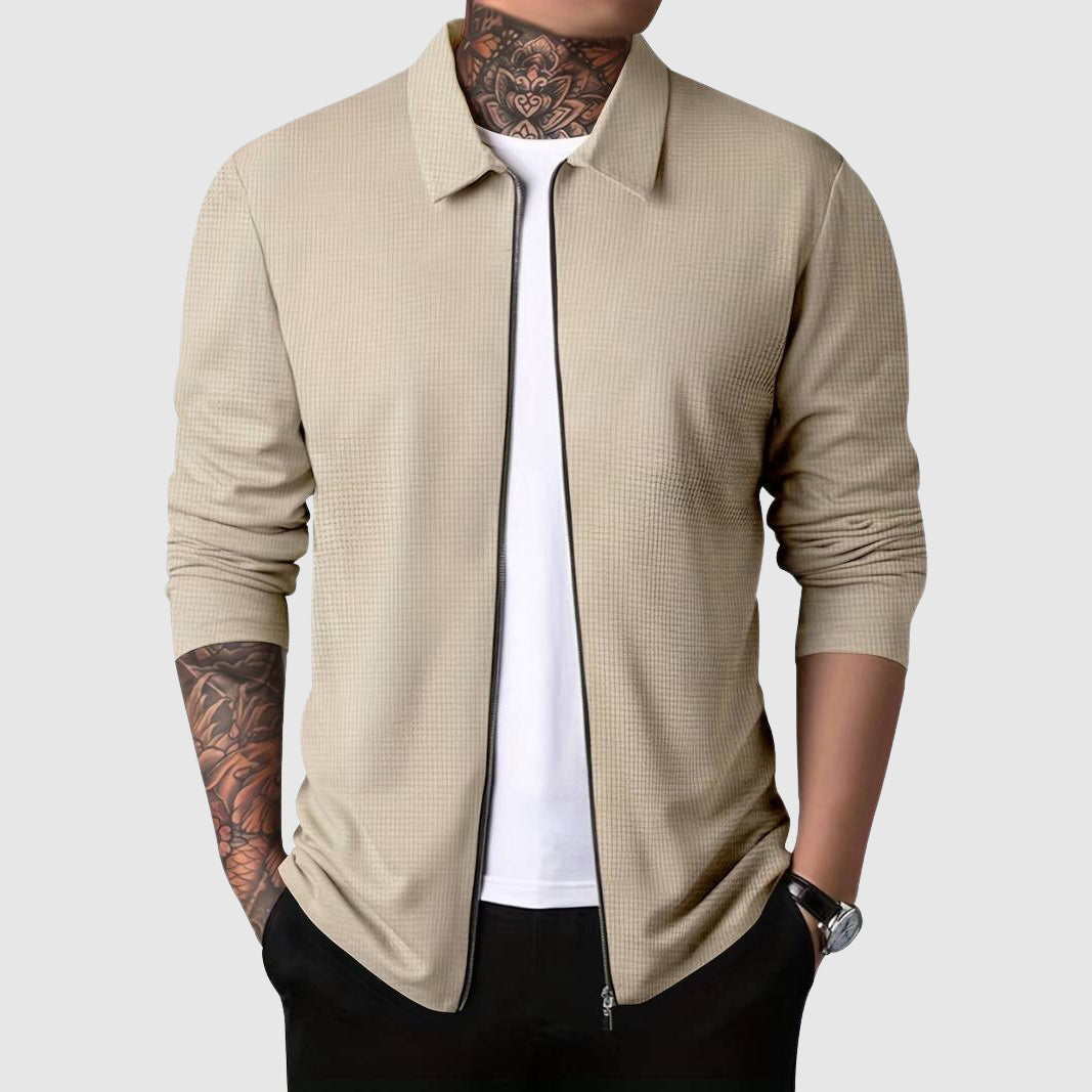 R&B | Hardy Waffle Zip-Up Jacke