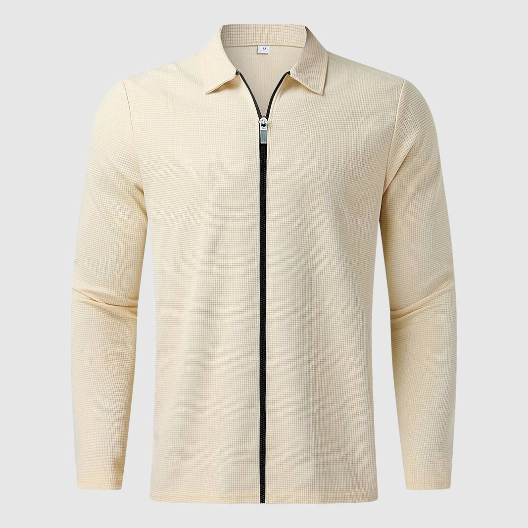 R&B | Hardy Waffle Zip-Up Jacke