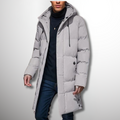 R&B | Herren Puffer Winterjacke - Kapuzen-Langdesign