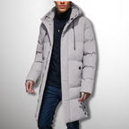 R&B | Herren Puffer Winterjacke - Kapuzen-Langdesign