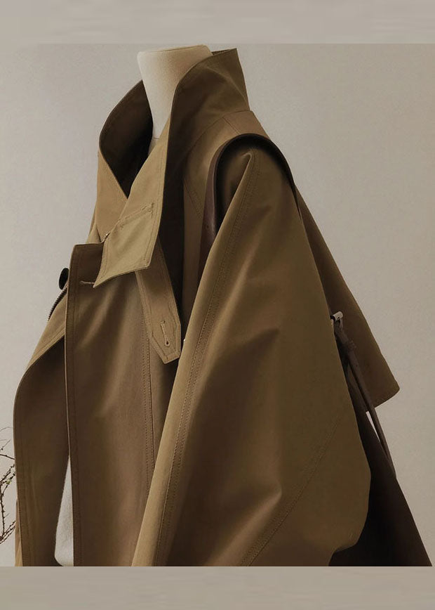 R&B | Damen Trenchcoat mit Reißverschluss und langen Ärmeln