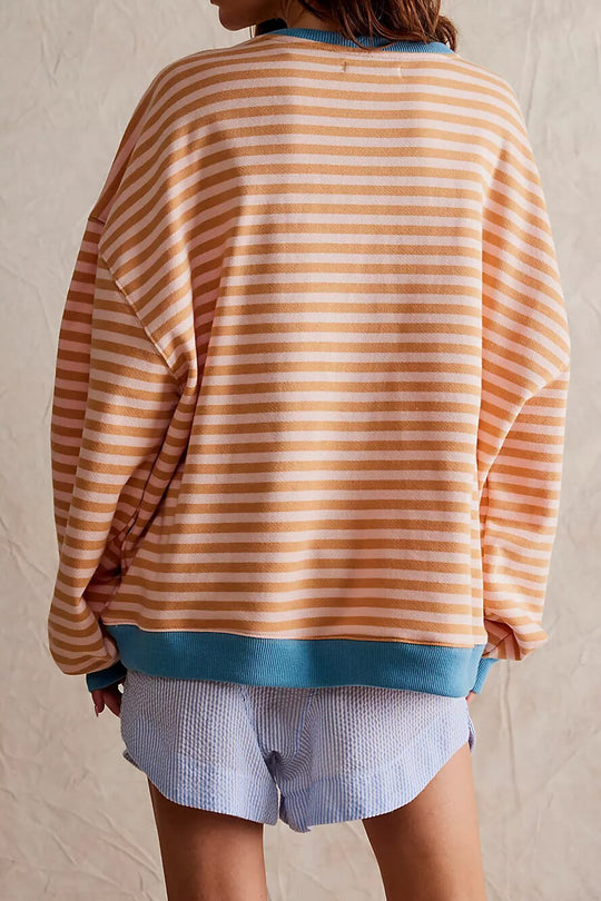 R&B | Gestreifter Strickpullover