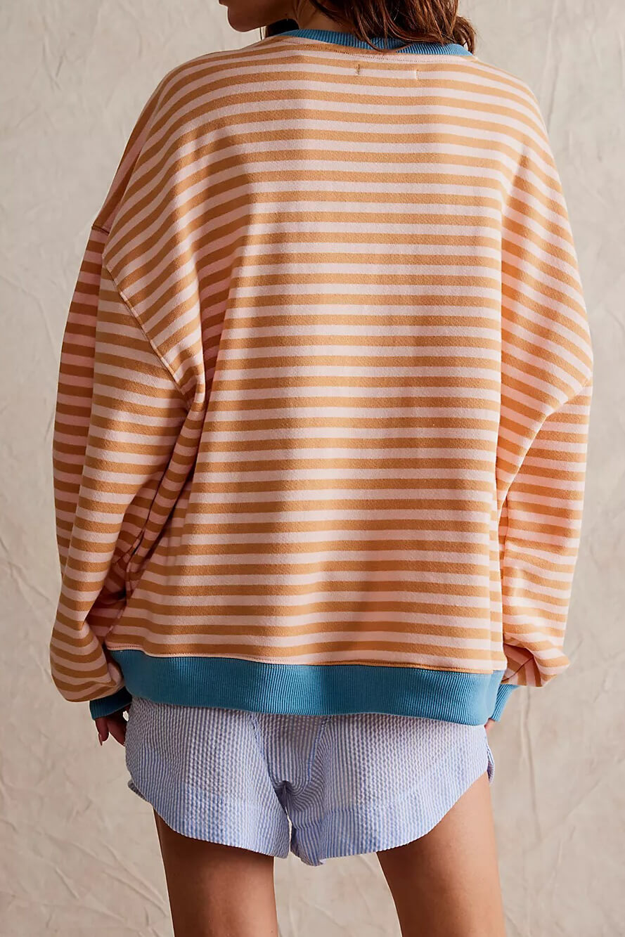 R&B | Klassischer Gestreifter Pullover für Frauen