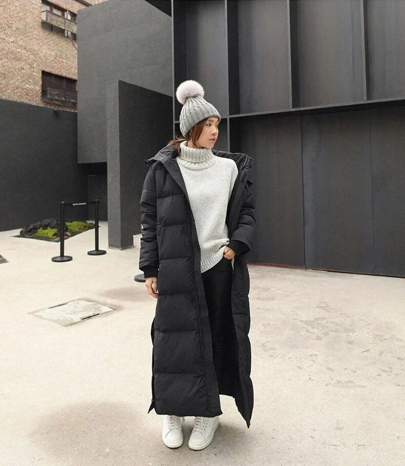 R&B | elegante lange Damen Winterjacke