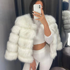 R&B | Hochwertige Kunstfell Jacke Edles Design für Eleganz und Komfort