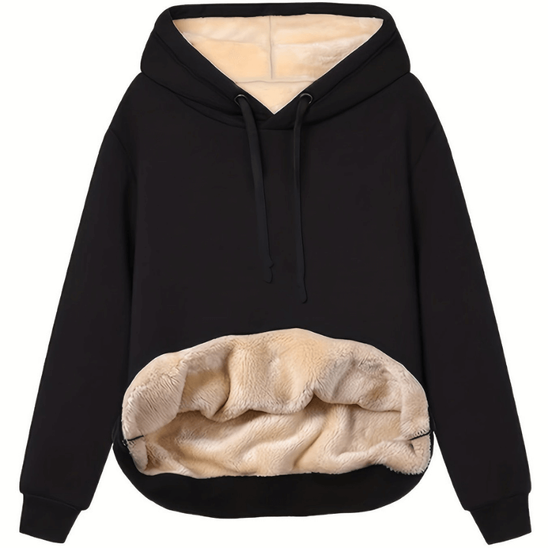 R&B | Warmer Hoodie mit Plüschfutter Polyester Komfortabel und Stilvoll