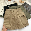 R&B | Damen Minirock mit Hoher Taille In A-Linie