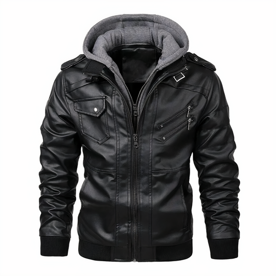 R&B | Motorradjacke aus Kunstleder für Herren