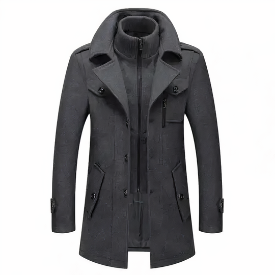 R&B | Modische Doppelkragenjacke Für Männer