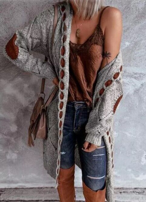 R&B | Strickjacke Lang & Stilvoll