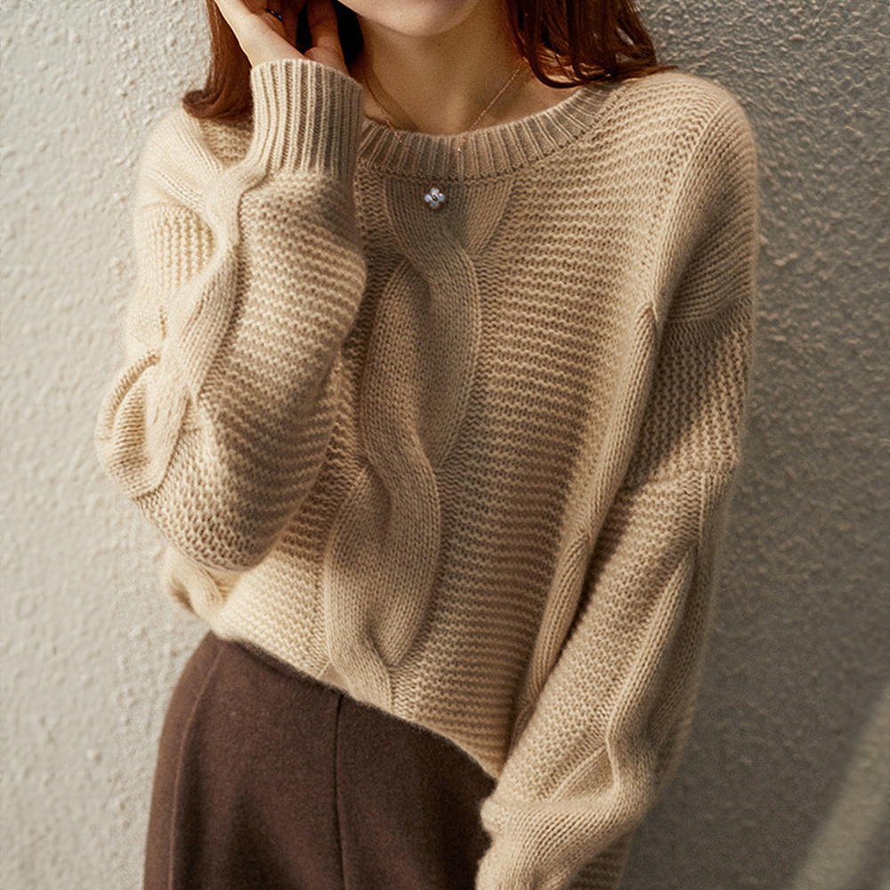 R&B | Cashmere Couture Cable-Knit Pullover