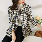 R&B | Stilvolle Weinlese Tweed Jacke