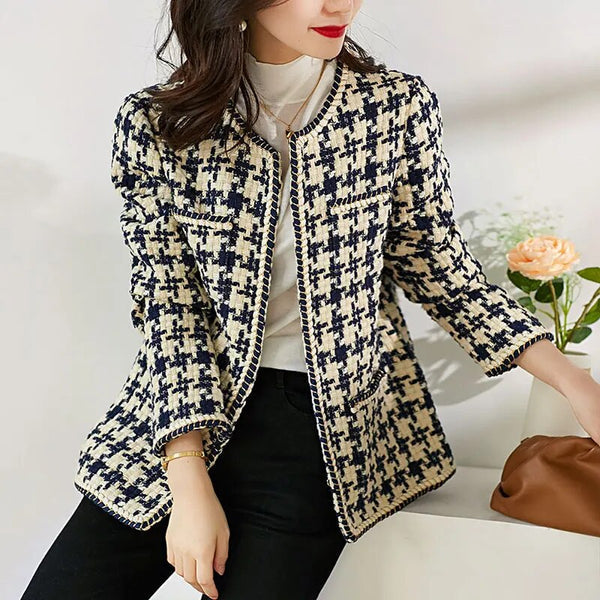R&B | Stilvolle Weinlese Tweed Jacke