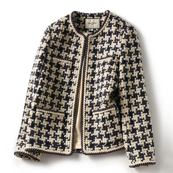R&B | Stilvolle Weinlese Tweed Jacke