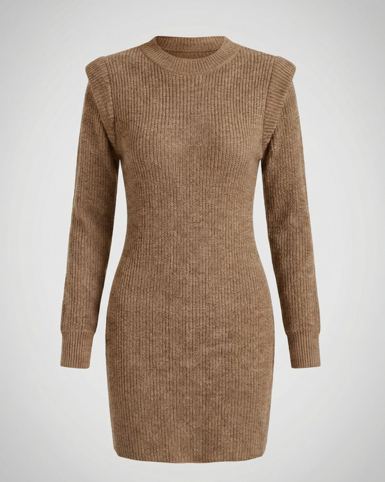 Elegantes Figurbetontes Strick Midikleid | R&B