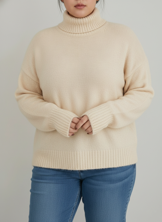 R&B | Damen Rollkragenpullover Große Größen