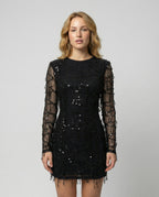 Elegantes Fransen Paillettenkleid Damen | R&B