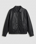 Damen Vegane Lederjacke Oversize