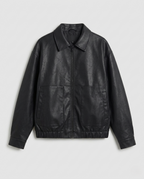 Damen Vegane Lederjacke Oversize