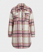 Damen Karierte Hemdjacke mit lässigem Schnitt