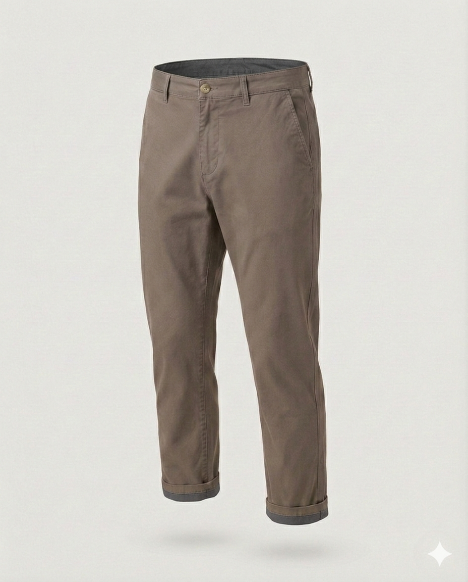 Chinohose Herren Thermo Fleece