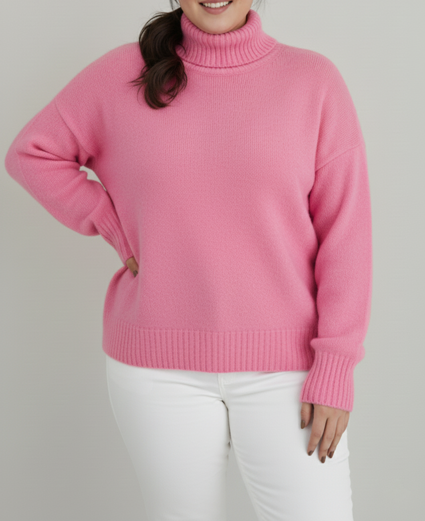 R&B | Damen Rollkragenpullover Große Größen