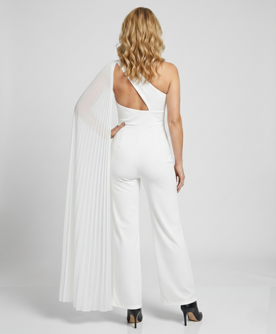Damen Jumpsuit elegant One Shoulder