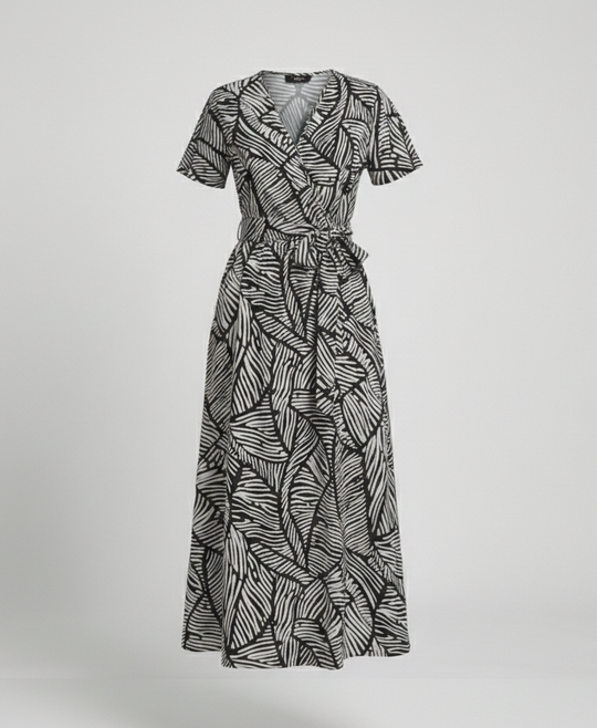 Maxikleid Damen Zebra Print