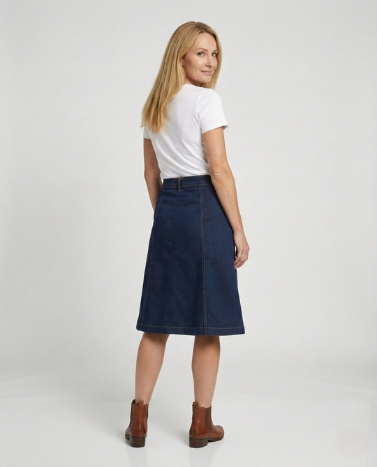 Jeansrock Damen A-Linie