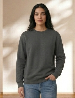 Damen lässiges Sweatshirt mit breiten Schultern und weichem Innenfutter R&B