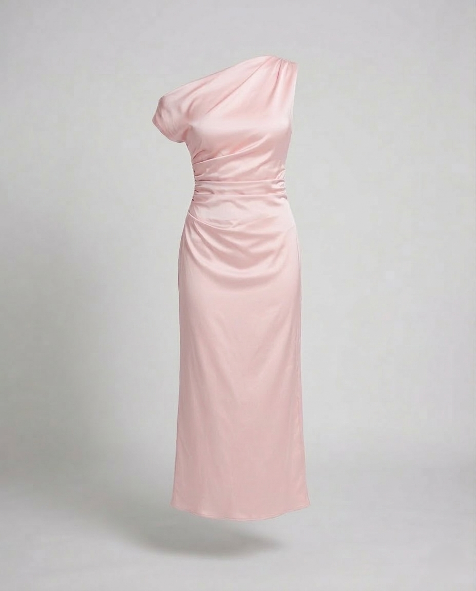 Damen Asymmetrisches Abendkleid mit Ein Schulter