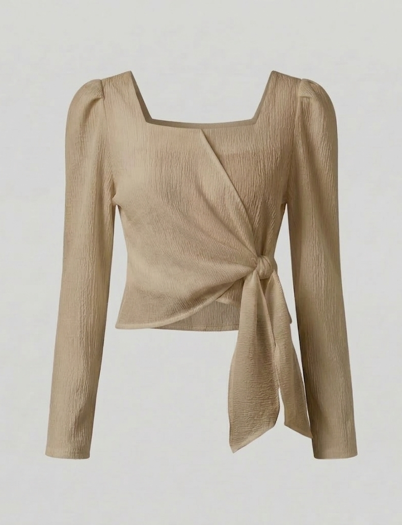 Damen Wickeltop Knoten
