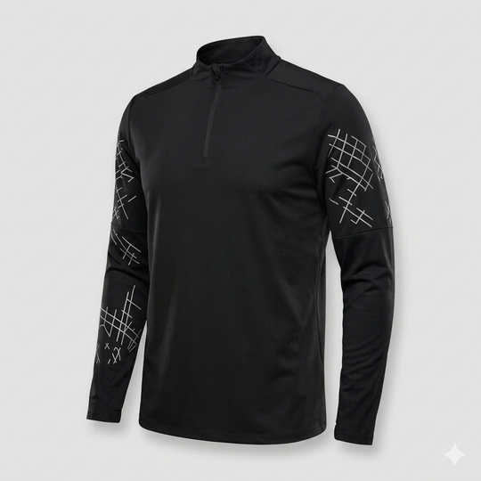 Herren Laufshirt mit Reflektor-Print
