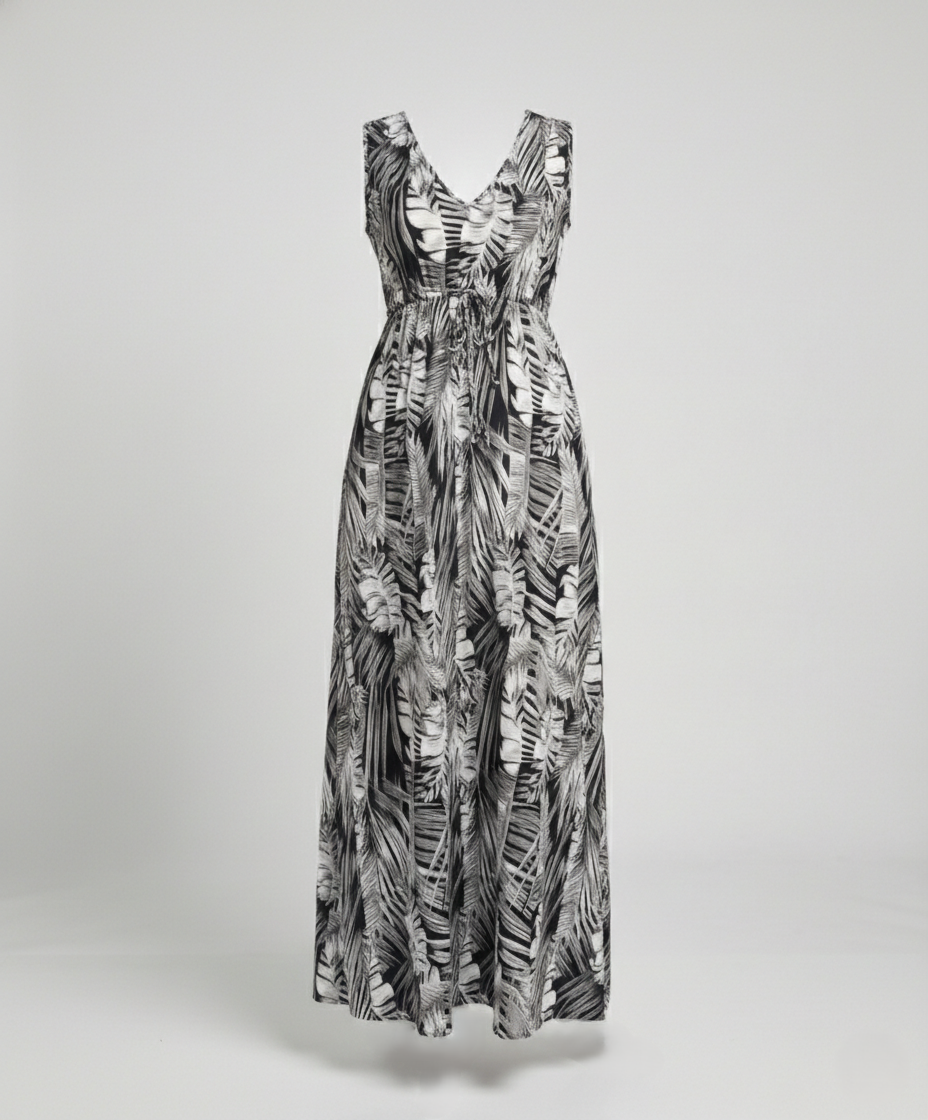Maxikleid Sommer Damen Ärmellos