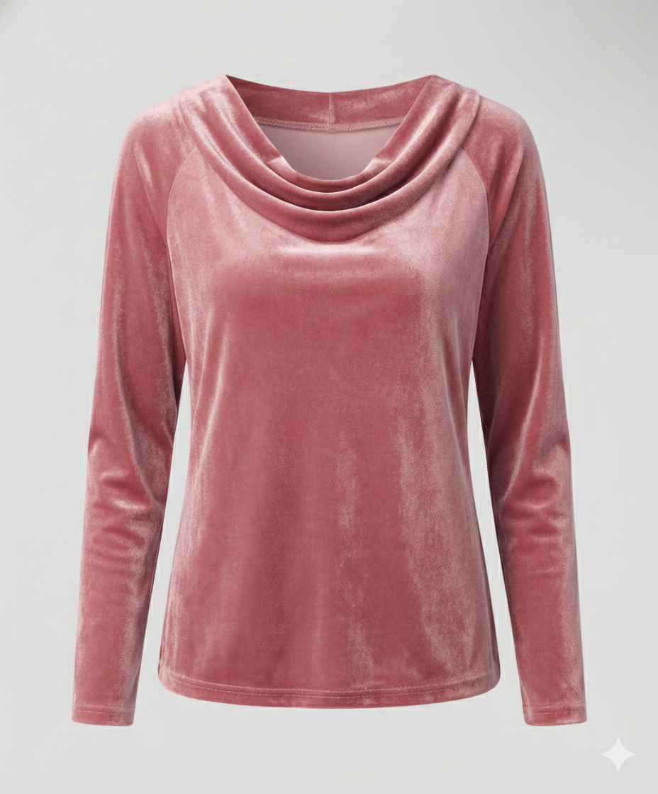 Elegantes Samtshirt Damen Lässig | R&B