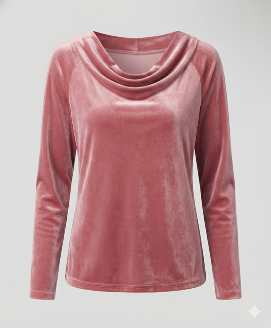 Elegantes Samtshirt Damen Lässig | R&B