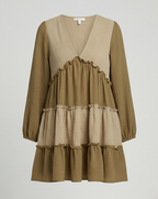 Freizeitkleid Damen A-Linien Minikleid