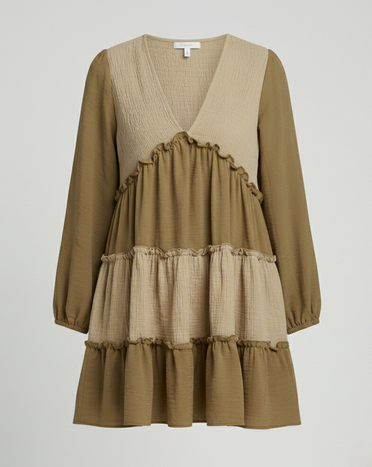 Freizeitkleid Damen A-Linien Minikleid